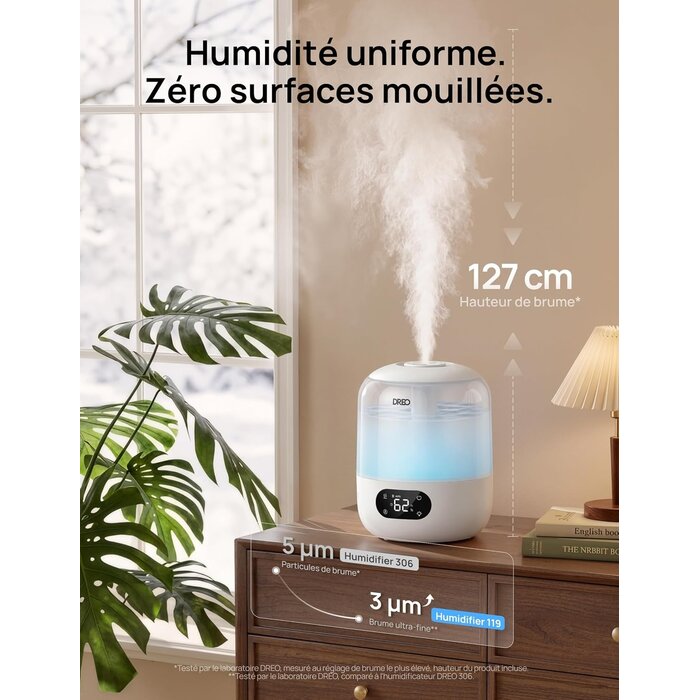 Humidificateur Ultrasonique 3L pour Chambre d'Enfant - Jusqu'à -33%