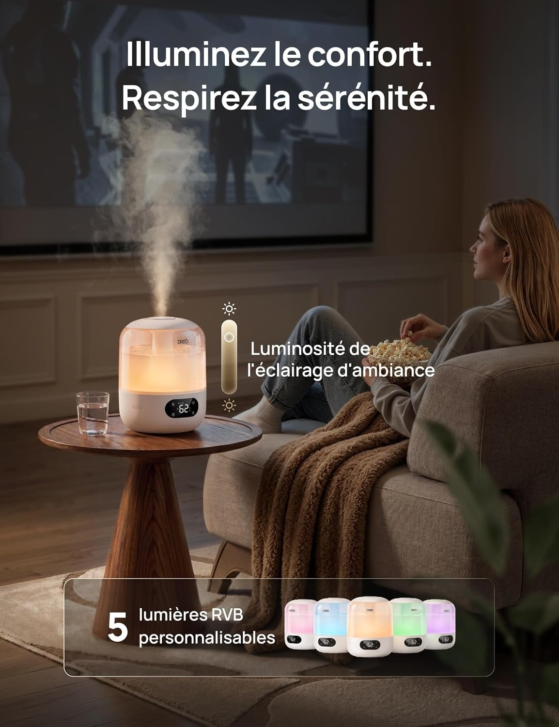 Humidificateur Ultrasonique 3L pour Chambre d'Enfant - Jusqu'à -33%