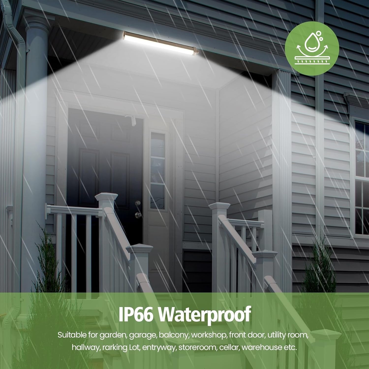 Réglette LED 120cm IP66 30W avec détecteur - Jusqu'à 32% de remise