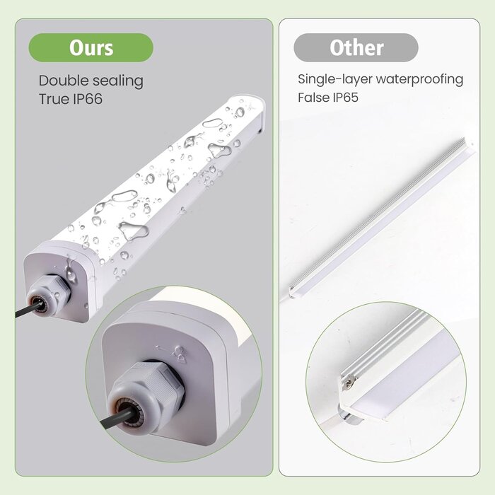 Réglette LED 120cm IP66 30W avec détecteur - Jusqu'à 32% de remise