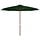 Parasol de jardin en bois 350 cm Vert - Jusqu'à -34% sur l'outlet