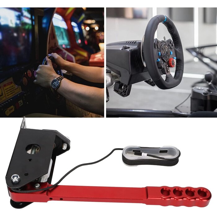 Frein à main USB pour simulateur PC - Rouge - Jusqu'à -34%