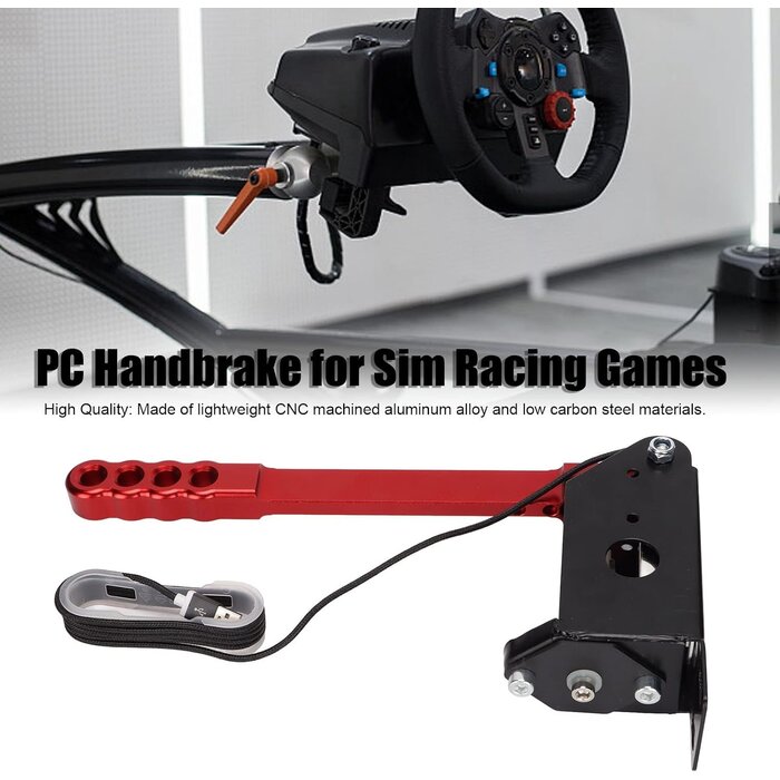Frein à main USB pour simulateur PC - Rouge - Jusqu'à -34%