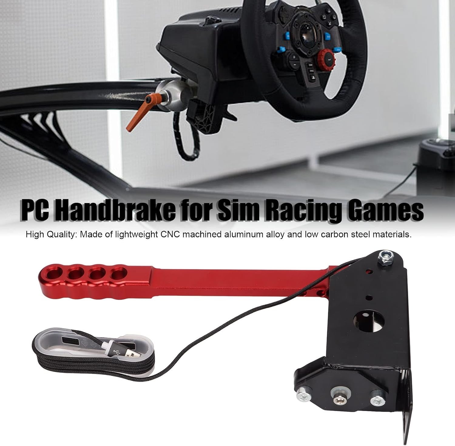 Frein à main USB pour simulateur PC - Rouge - Jusqu'à -34%