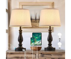 Lot de 2 lampes tactiles USB - Design épuré - Jusqu'à 40% de remise