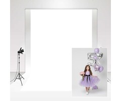 Kate Fond de studio photo blanc 2x3m en microfibre - Jusqu'à 34% de remise