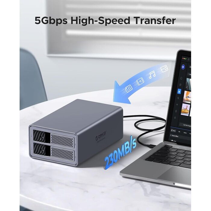 Boîtier RAID 2 baies 3,5" jusqu'à 44 To - USB 3.0 - Jusqu'à -34%