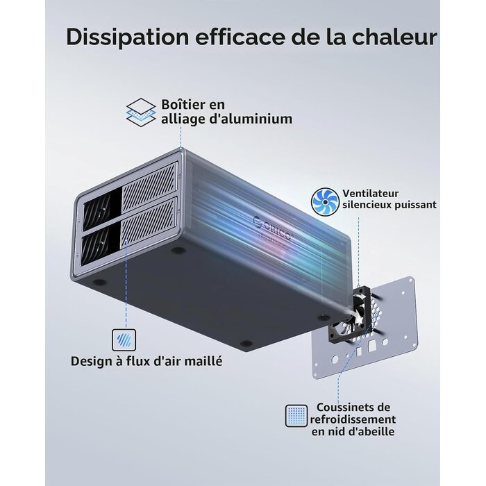 Boîtier RAID 2 baies 3,5" jusqu'à 44 To - USB 3.0 - Jusqu'à -34%