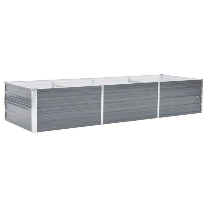 Grande Jardinière Surélevée en Acier Gris 240cm - Jusqu'à -33%