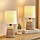 Lot de 2 lampes de chevet bohèmes en céramique beige - Jusqu'à -33%