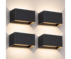 Lot de 4 Appliques Murales LED 20W - Jusqu'à -35% sur votre éclairage extérieur