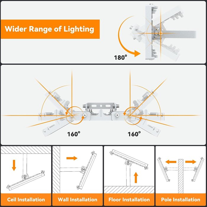 Lot de 2 projecteurs LED 150W orientables - Jusqu'à -29% sur l'outlet