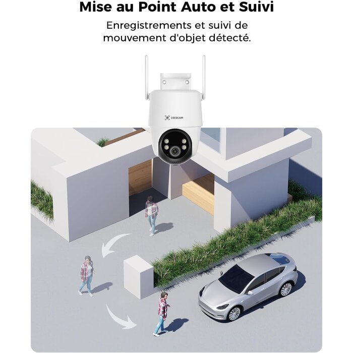 Caméra de surveillance extérieure 2K solaire PTZ - Jusqu'à -34% de remise