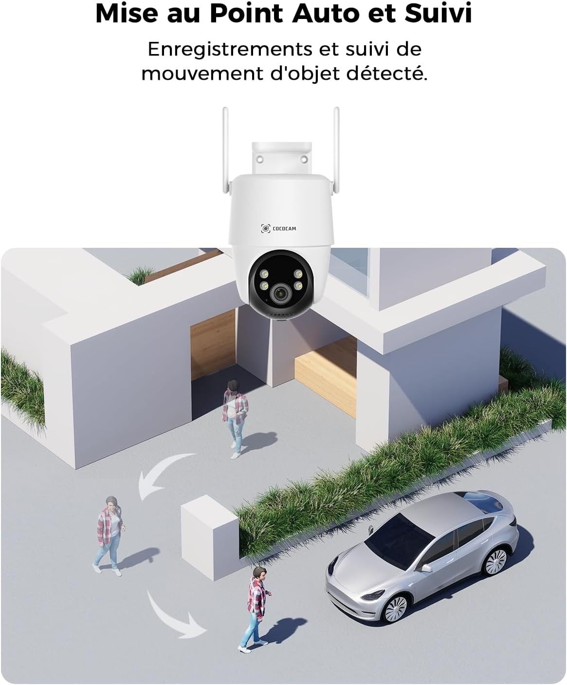 Caméra de surveillance extérieure 2K solaire PTZ - Jusqu'à -34% de remise