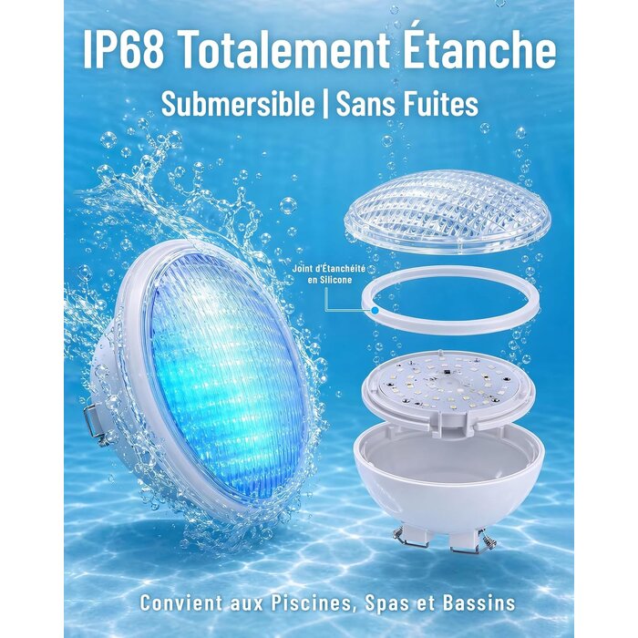 Projecteur Piscine LED 40W RGBW - Jusqu'à 34% de remise