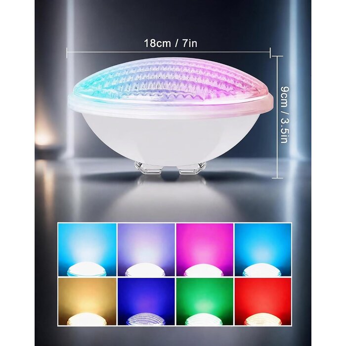 Projecteur Piscine LED 40W RGBW - Jusqu'à 34% de remise
