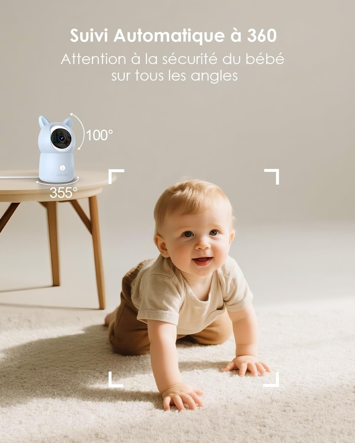 Babyphone Vidéo 2K Écran 5,5 pouces - Jusqu'à -34% sur le modèle déballé