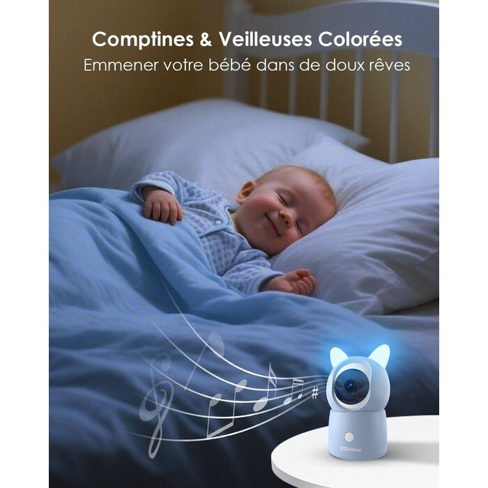 Babyphone Vidéo 2K Écran 5,5 pouces - Jusqu'à -34% sur le modèle déballé