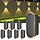 Lot de 8 appliques murales solaires étanches - Jusqu'à 34% de remise