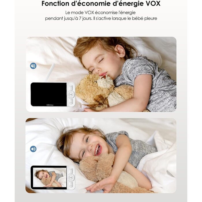 Babyphone Vidéo 2 Caméras 2K avec Appli - Jusqu'à -34% sur l'outlet