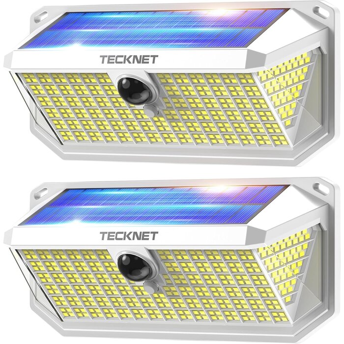Lot de 2 Appliques Solaires LED 4200lm - Jusqu'à -33% sur l'outlet