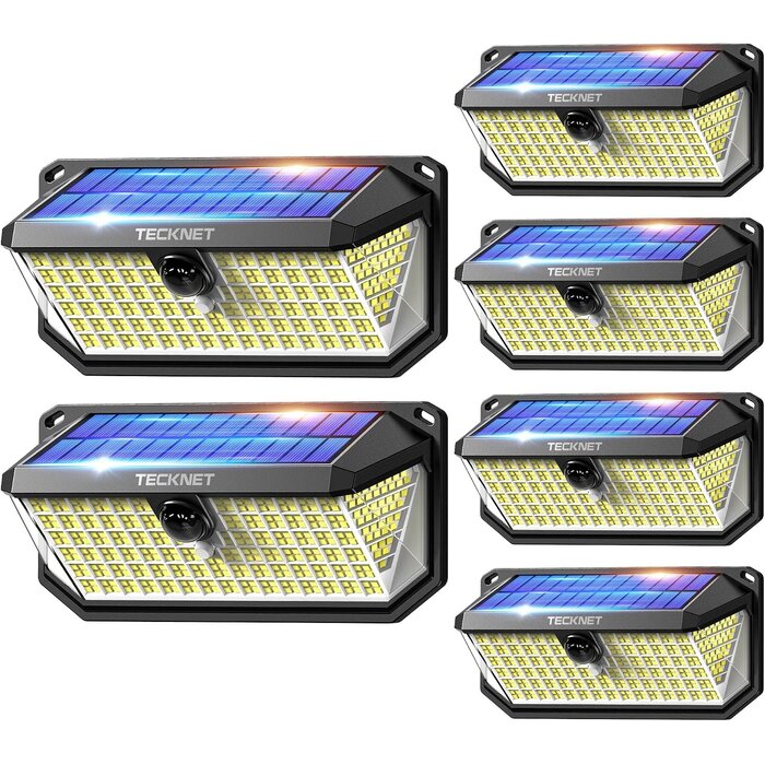 Lot de 2 Appliques Solaires LED 4200lm - Jusqu'à -33% sur l'outlet