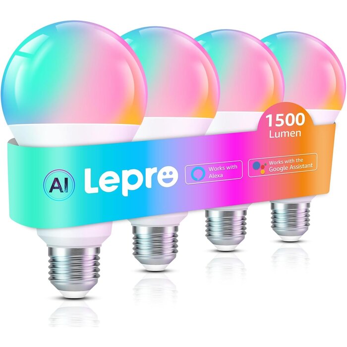 Lot de 4 ampoules LED intelligentes E27 - Jusqu'à 33% de remise