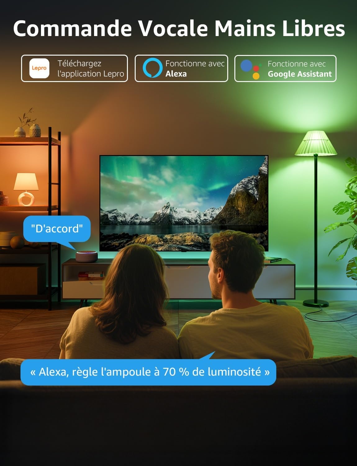 Lot de 4 ampoules LED intelligentes E27 - Jusqu'à 33% de remise