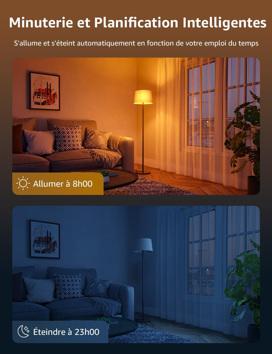 Lot de 4 ampoules LED intelligentes E27 - Jusqu'à 33% de remise