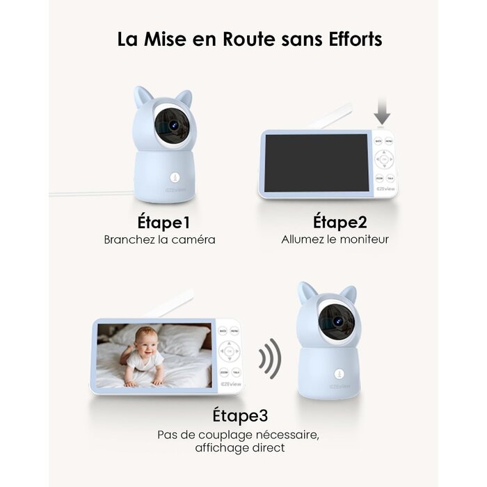 Babyphone Vidéo 2K HD Écran 5,5" - Jusqu'à 34% de remise sur votre tranquillité