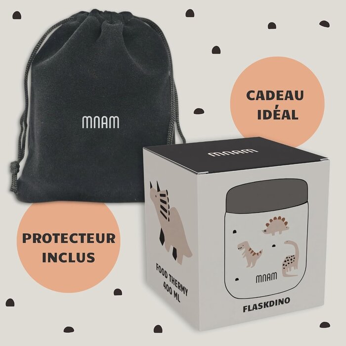 Pot alimentaire isotherme bébé - Dinosaure - 400ml - Jusqu'à 31% de remise