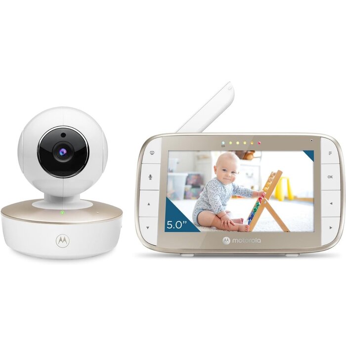 Babyphone Vidéo avec écran 5" - Vision nocturne - Jusqu'à 30% de remise