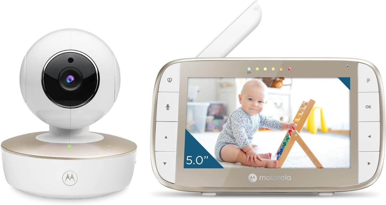 Babyphone Vidéo avec écran 5" - Vision nocturne - Jusqu'à 30% de remise