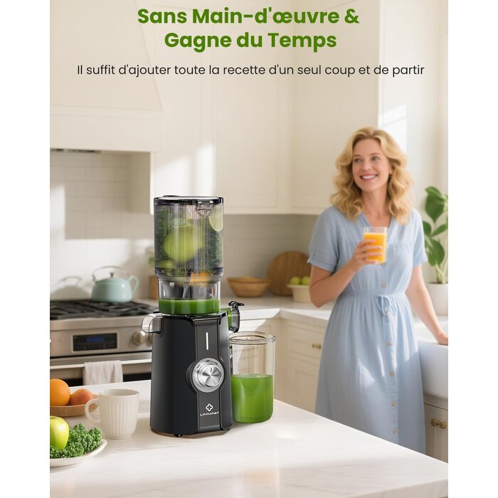 Extracteur de jus à froid 200W - Goulotte XXL - Jusqu'à -30% sur l'outlet