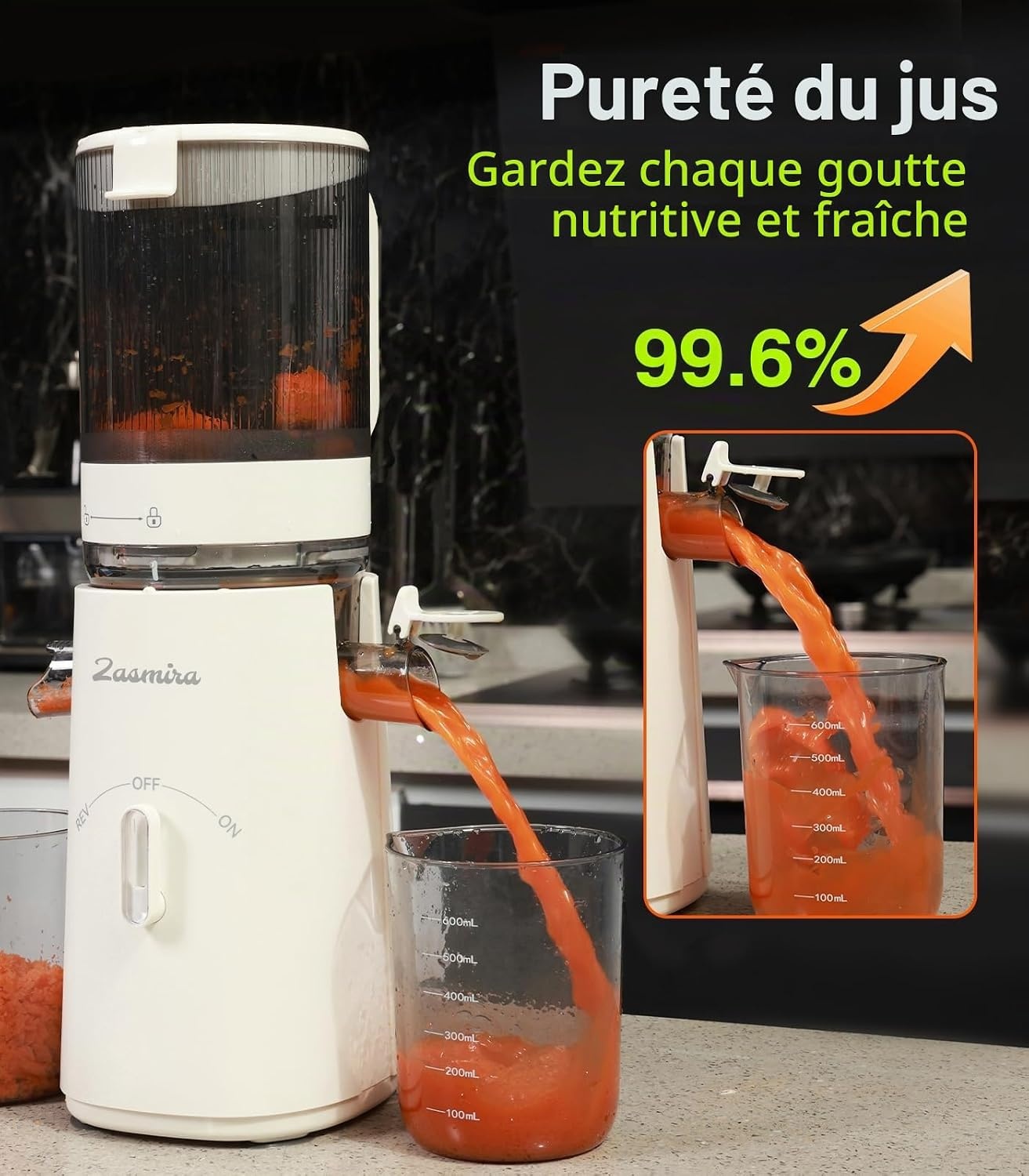 Extracteur de jus à vis sans fin 150W - Goulotte XXL - Jusqu'à -34%
