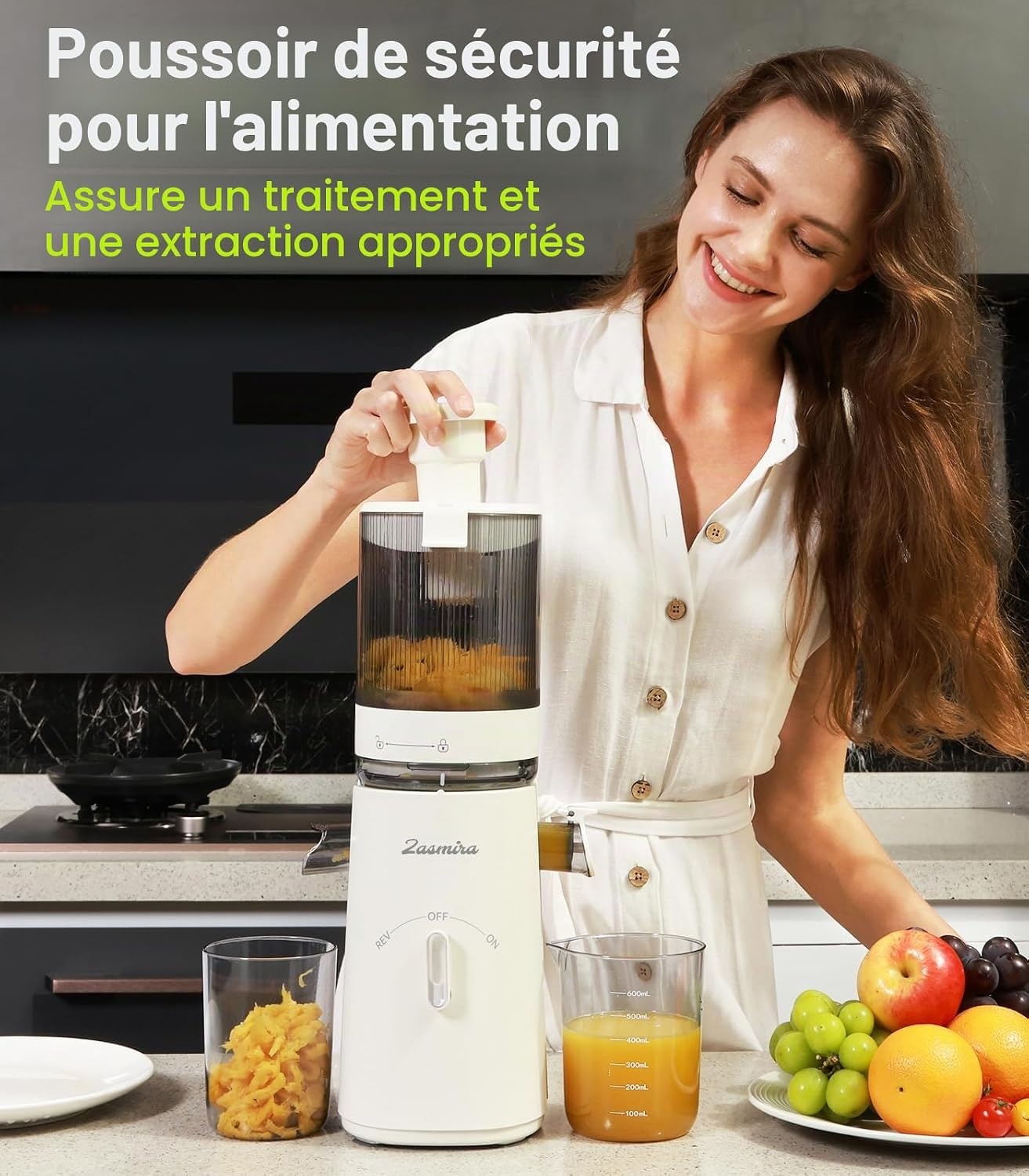 Extracteur de jus à vis sans fin 150W - Goulotte XXL - Jusqu'à -34%