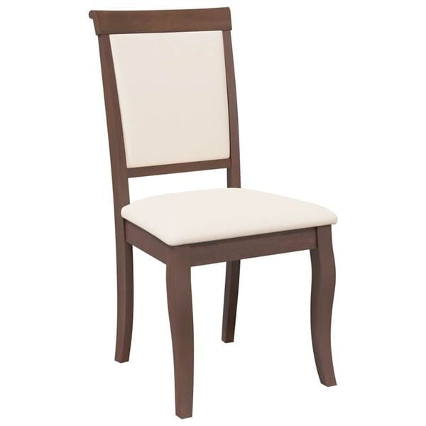 Vidaxl Lot de 2 chaises en bois massif avec coussins - Jusqu'à 84% de remise