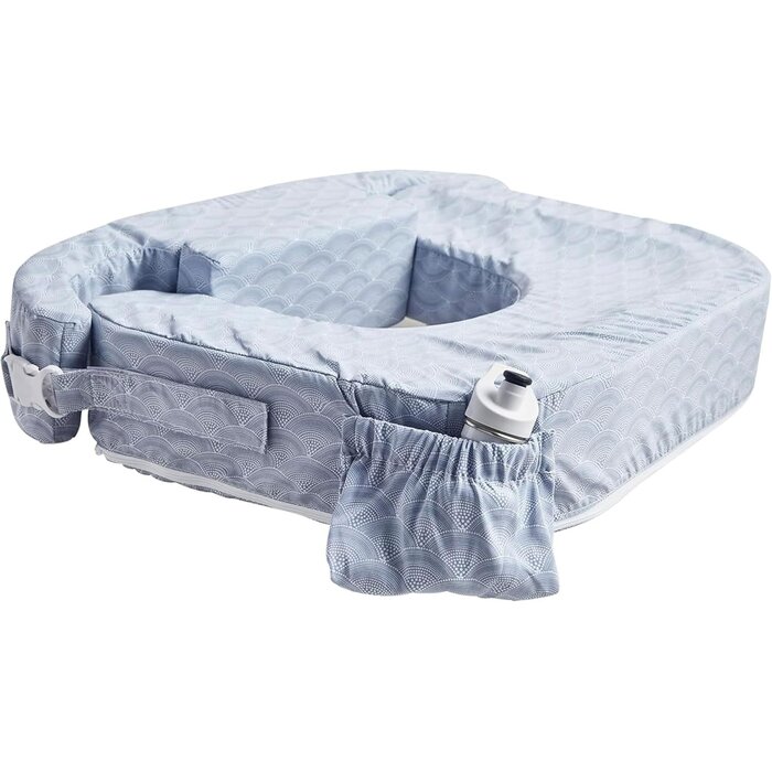 Coussin d'allaitement pour jumeaux - Bleu et blanc - Jusqu'à 34% de remise