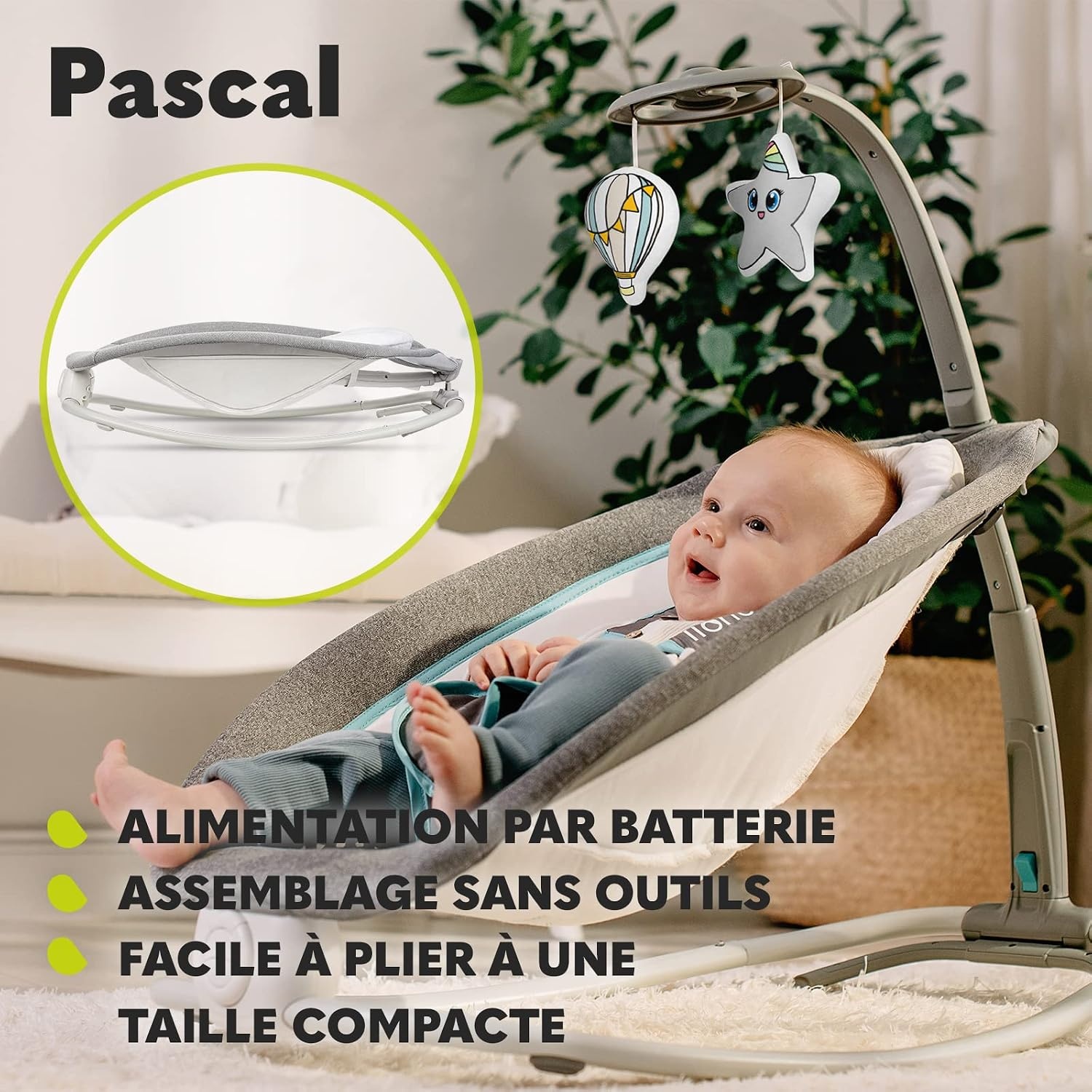 Transat bébé évolutif avec vibrations et arche - Jusqu'à -34% de remise