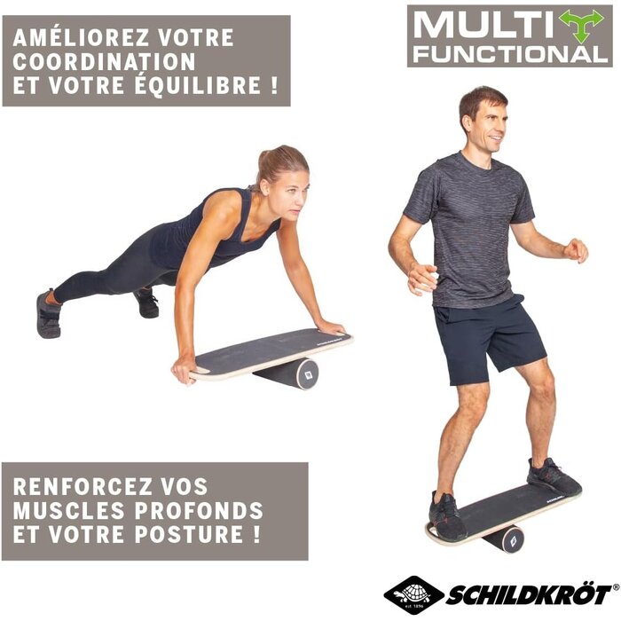 Planche d'équilibre en bois - Entraînement complet - Jusqu'à 34% de remise