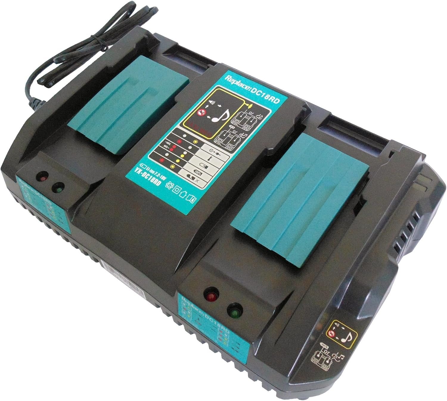 Chargeur rapide double pour batteries 14,4 V et 18 V - Jusqu'à 32% de remise