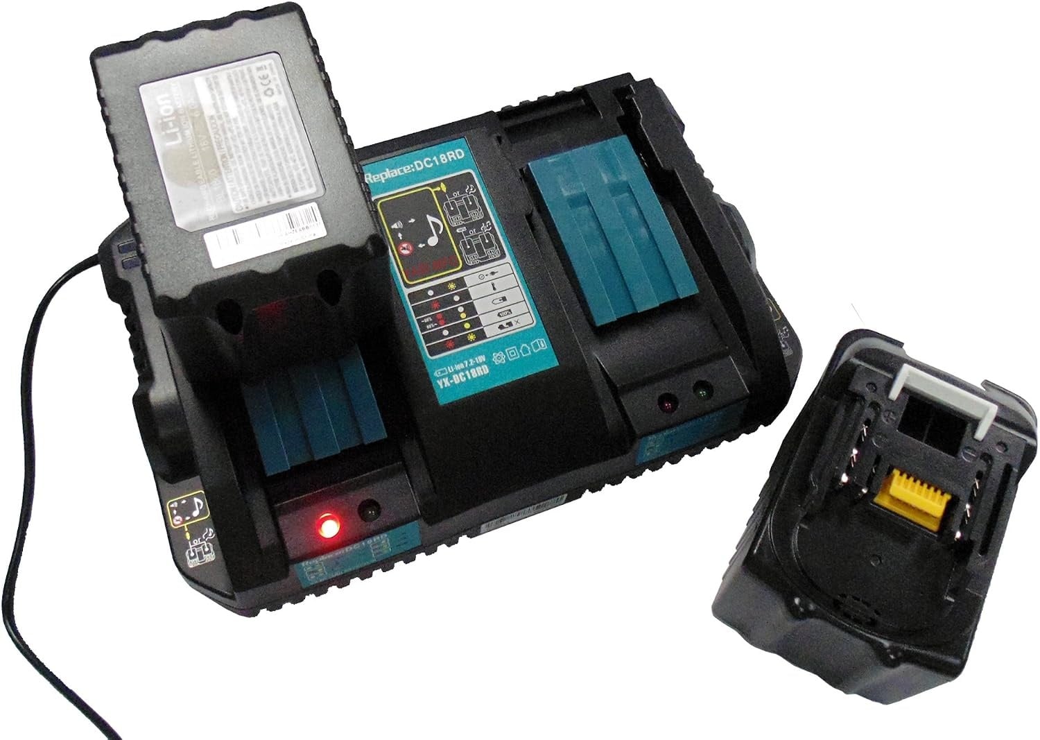 Chargeur rapide double pour batteries 14,4 V et 18 V - Jusqu'à 32% de remise