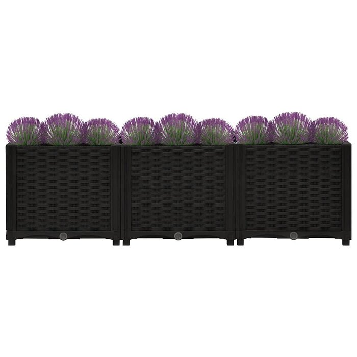 Vidaxl Bac à fleurs surélevé 120 cm - Noir - Jusqu'à -33% de remise