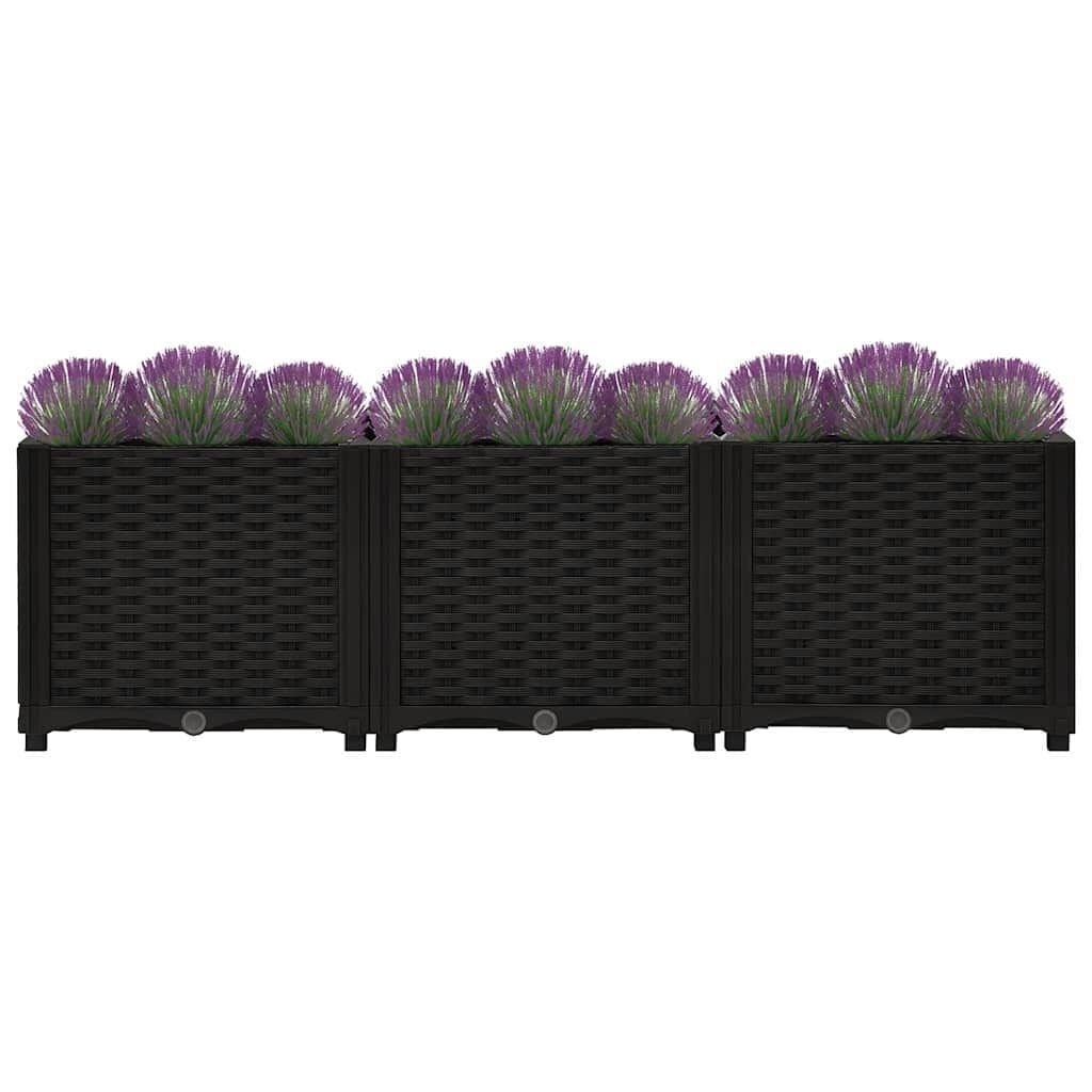 Vidaxl Bac à fleurs surélevé 120 cm - Noir - Jusqu'à -33% de remise