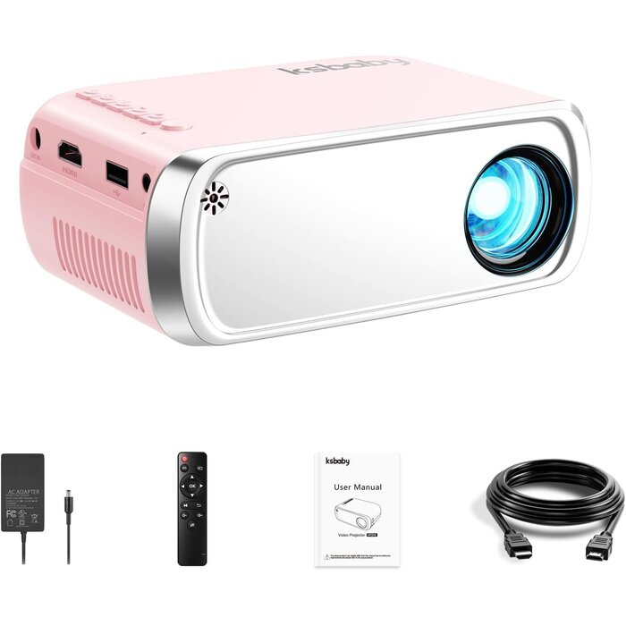 Mini projecteur LED rose portable - Jusqu'à 33% de remise