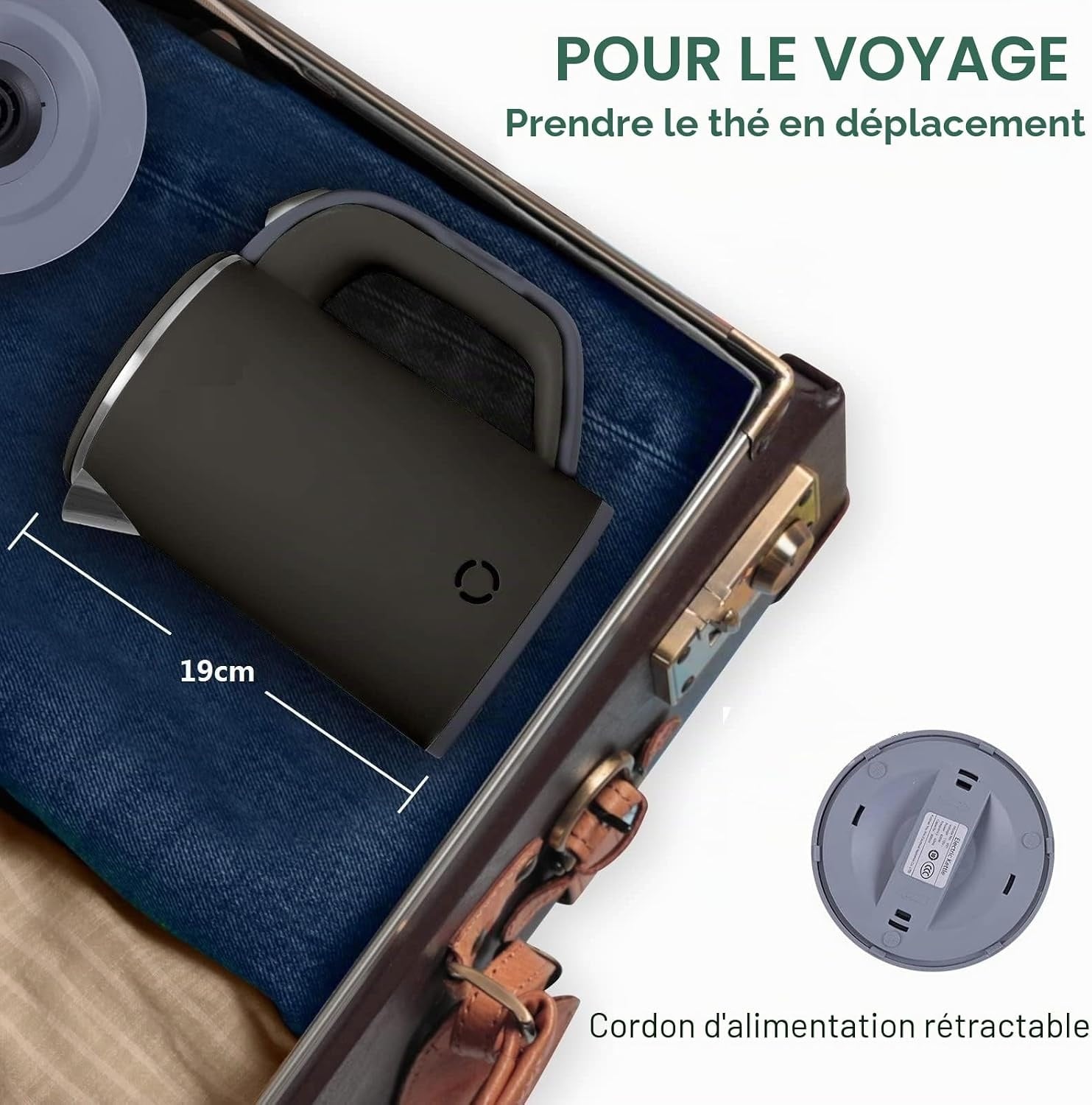 Bouilloire électrique de voyage 0,8L - Jusqu'à 32% de remise