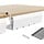 Lot de 2 Goulottes range-câbles pour bureau - Acier blanc - Jusqu'à -31%