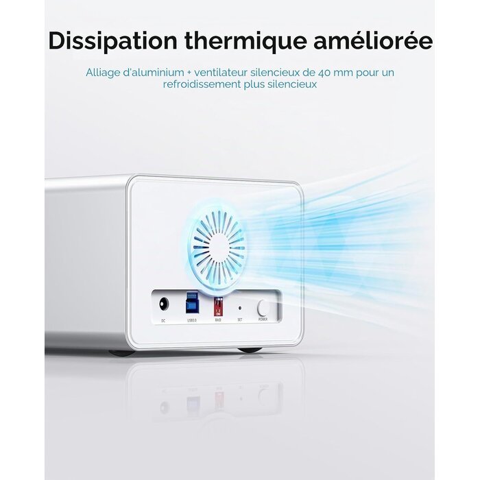 Boîtier 2 baies pour disques durs jusqu'à 44 To - Jusqu'à 35% de réduction