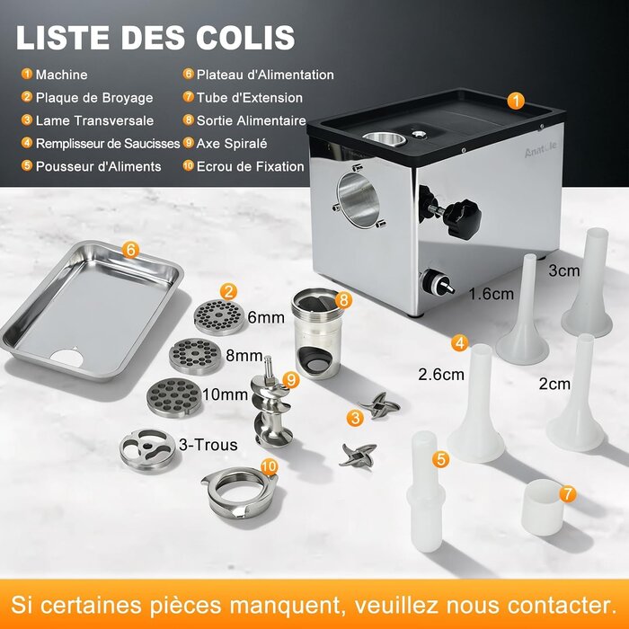 Hachoir à viande électrique 950W - Jusqu'à 35% de réduction