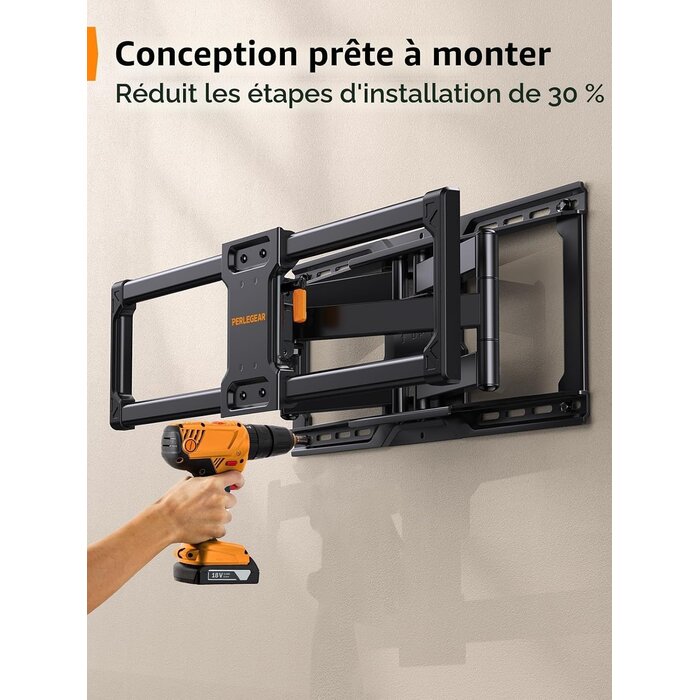 Support Mural TV Articulé 42-90 pouces - Jusqu'à 34% de réduction